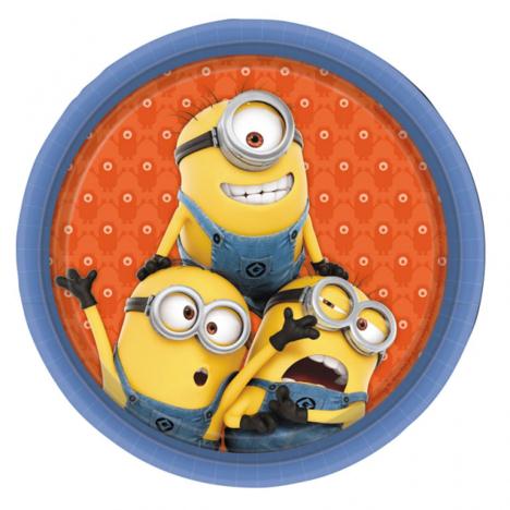 Large Minions Paper Plates (Pack of 8) 